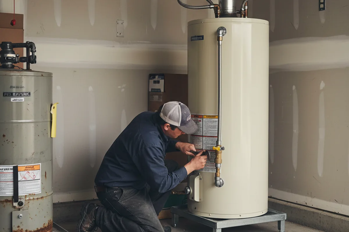 Water heater and shutoff valve replacement in Frisco